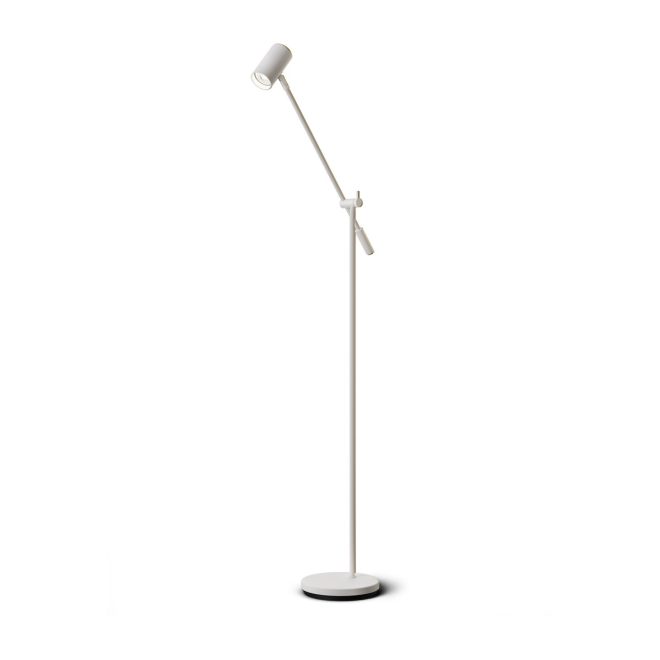 Belid tyson golvlampa vipparm Ø19,8 cm vitstruktur