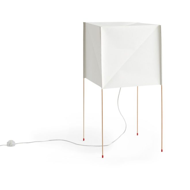 Hay paper cube golvlampa vit