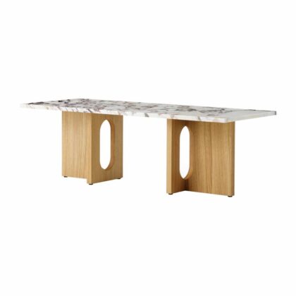 Audo copenhagen androgyne loungebord natural oak-calacatta viola