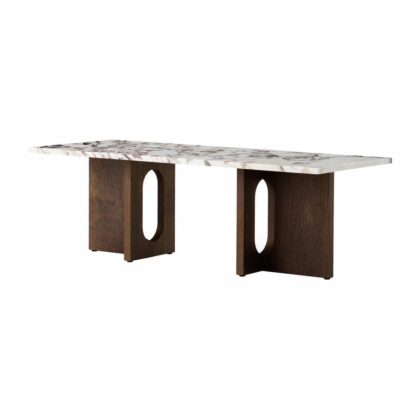 Audo copenhagen androgyne loungebord oak dark st.-calacatta viola