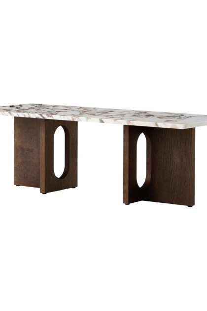 Audo copenhagen androgyne loungebord oak dark st.-calacatta viola