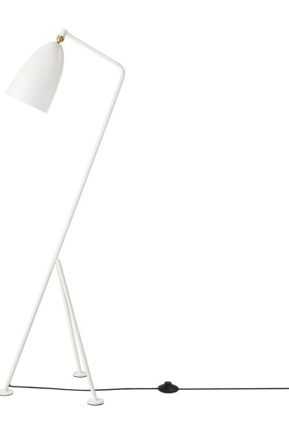Gubi gräshoppa golvlampa blank alabaster white