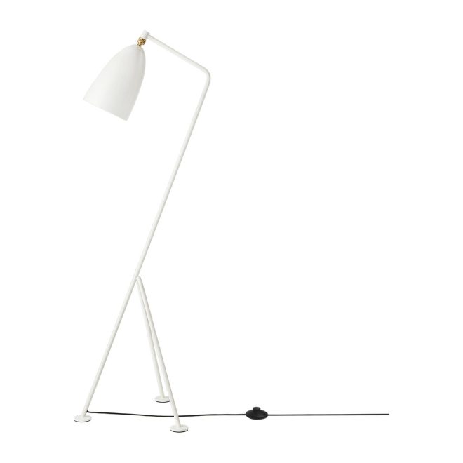 Gubi gräshoppa golvlampa blank alabaster white