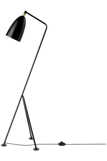 Gubi gräshoppa golvlampa blank black