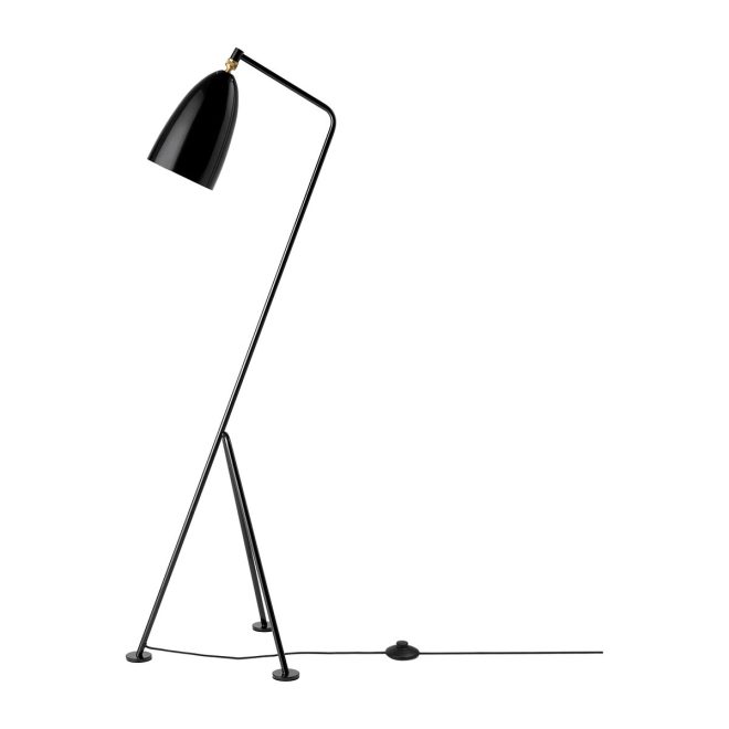 Gubi gräshoppa golvlampa blank black