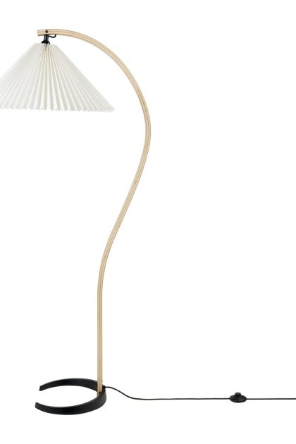 Gubi timberline golvlampa oak-birch-white
