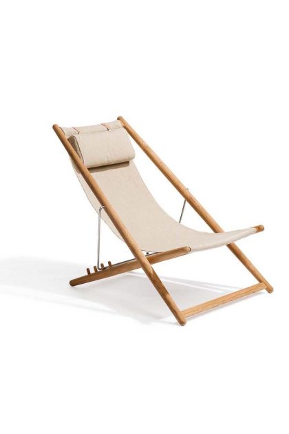 Skargaarden h55 inomhus vilstol canvas natural, teak