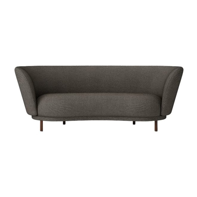 Massproductions dandy 2-sits soffa valnöt-sacho safire 001