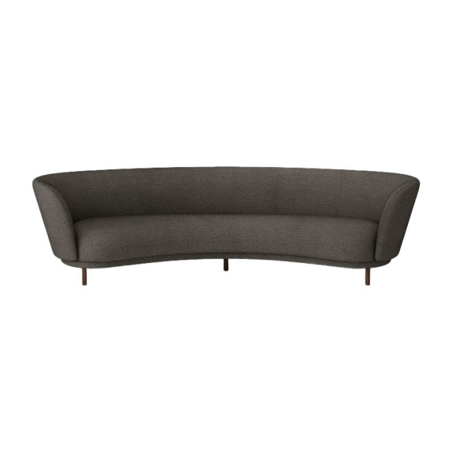 Massproductions dandy 4-sits soffa sacho safire 001-valnötsben