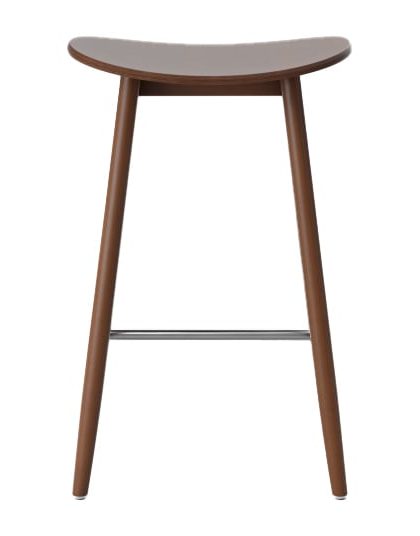 Massproductions icha barstol 65 cm valnötsbetsad bok