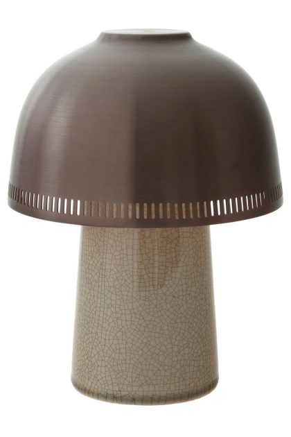 &tradition raku sh8 bordslampa beige grey & bronze