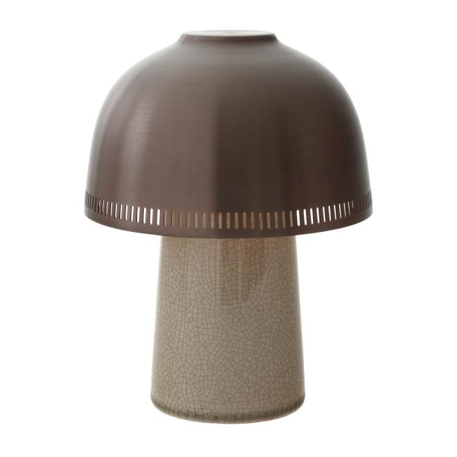 &tradition raku sh8 bordslampa beige grey & bronze