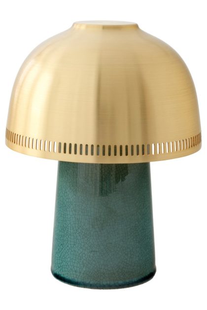 &tradition raku sh8 bordslampa blue green & bras
