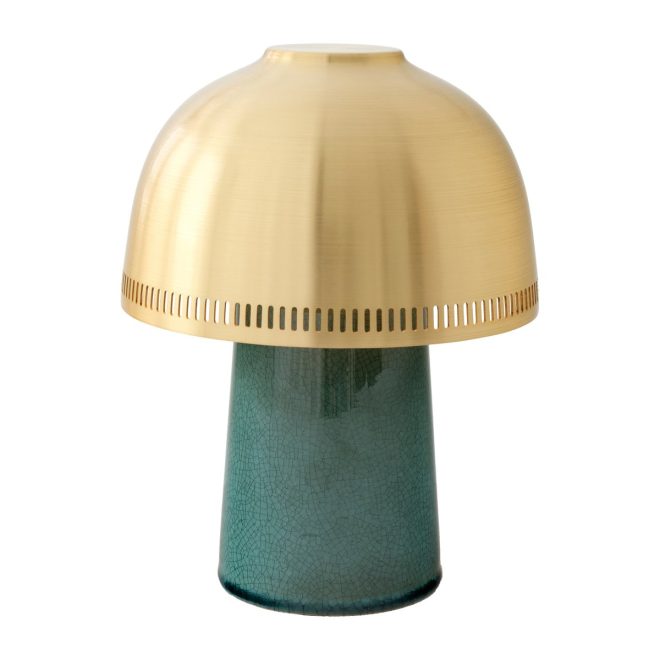 &tradition raku sh8 bordslampa blue green & bras