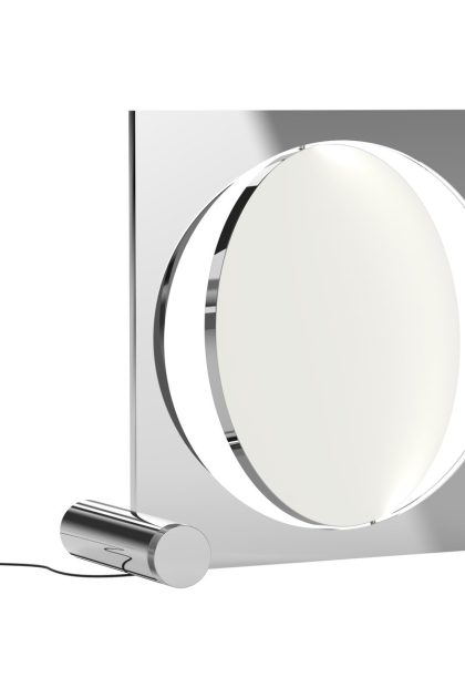 Louis poulsen moonsetter golvlampa högglansförkromad-vit