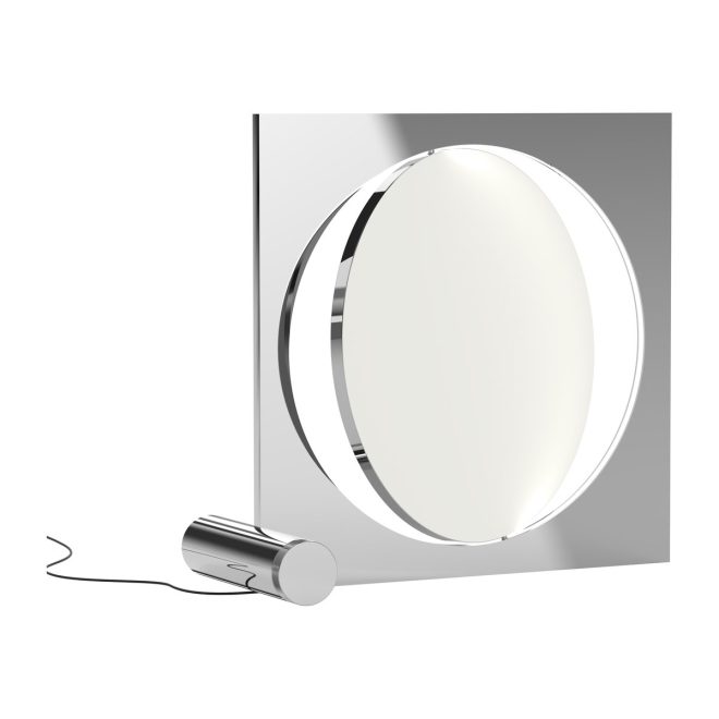 Louis poulsen moonsetter golvlampa högglansförkromad-vit