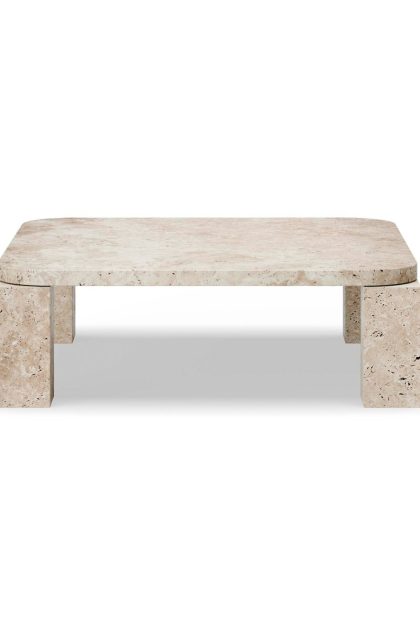 New works atlas soffbord 82x82 cm unfilled travertine
