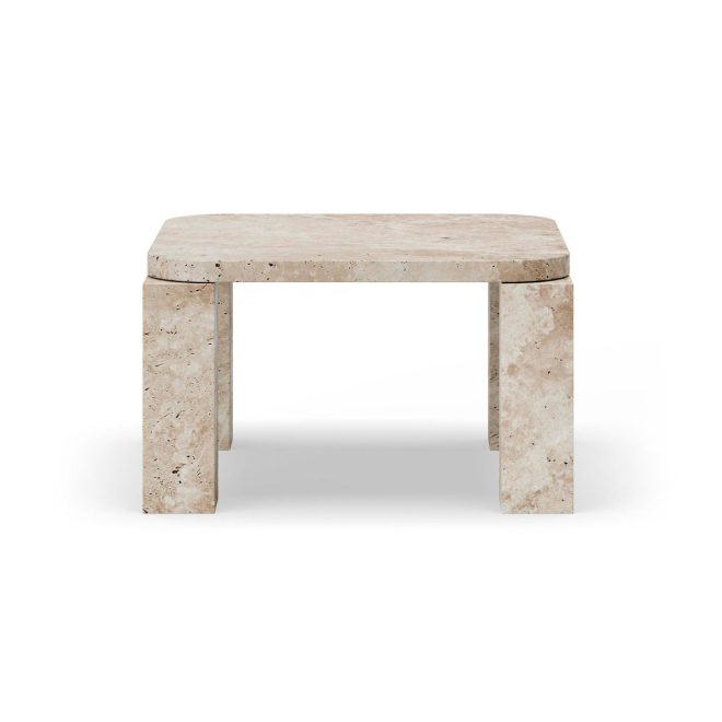 New works atlas soffbord 60x60 cm unfilled travertine