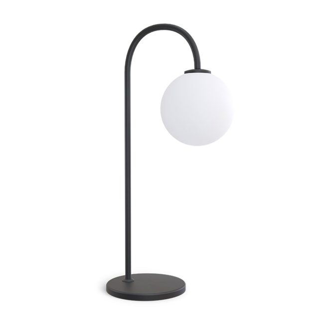 Herstal ballon bordslampa svart