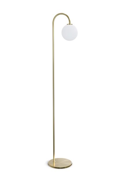 Herstal ballon golvlampa 137 cm mässing