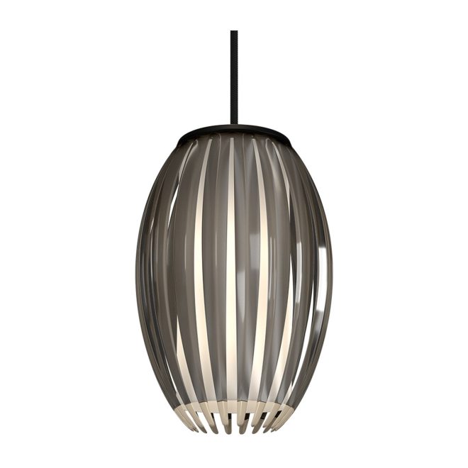 Herstal tentacle taklampa s 15 cm svart-rökfärgad