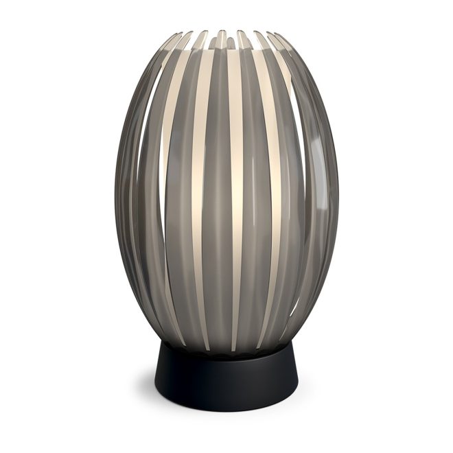 Herstal tentacle bordslampa m 34 cm svart-rökfärgad