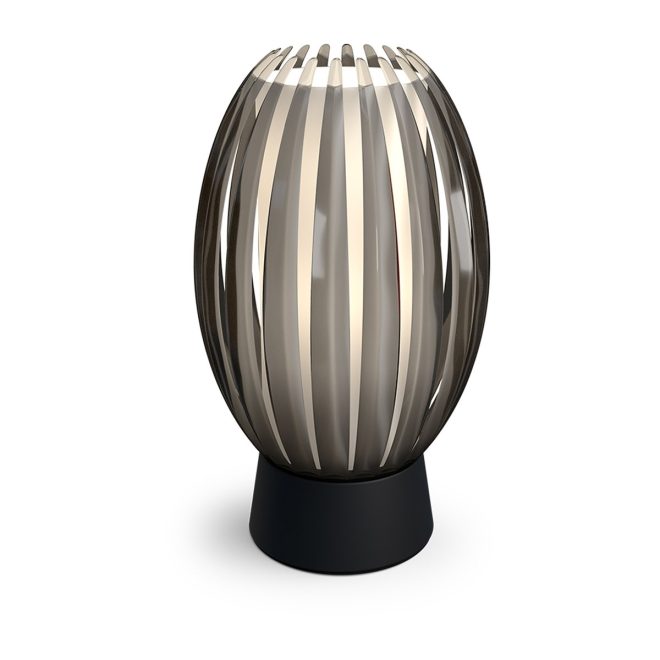 Herstal tentacle bordslampa s 18,5 cm svart-rökfärgad
