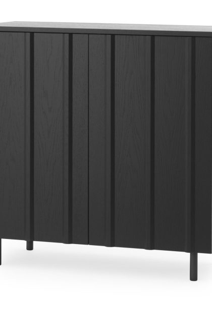 Normann copenhagen rib skåp 96x98,5 cm soft black