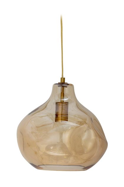 Bloomingville azizi pendel glas Ø30 cm brun