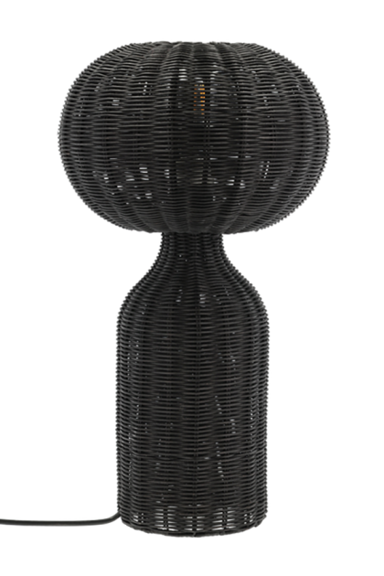 Villa collection werna bordslampa rotting Ø30 cm svart