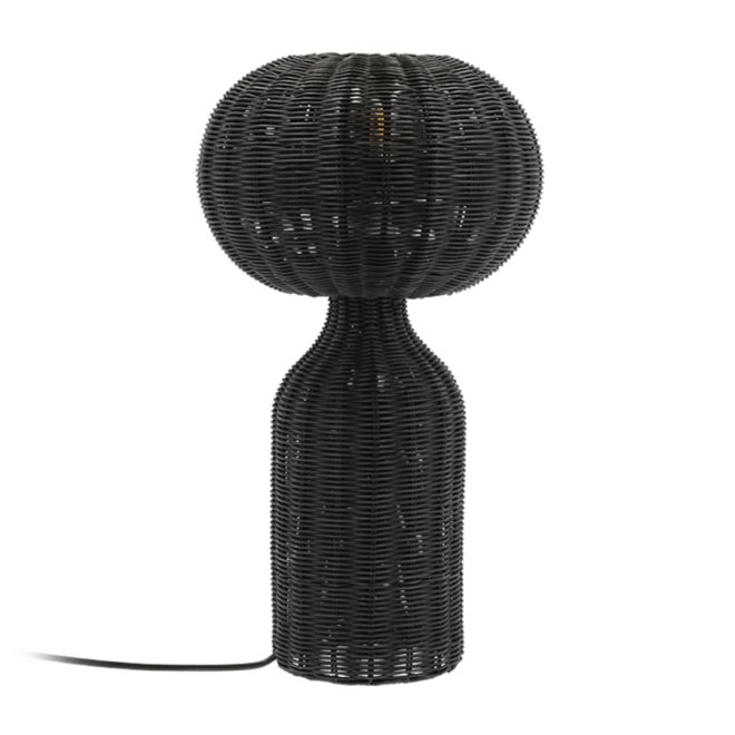 Villa collection werna bordslampa rotting Ø30 cm svart