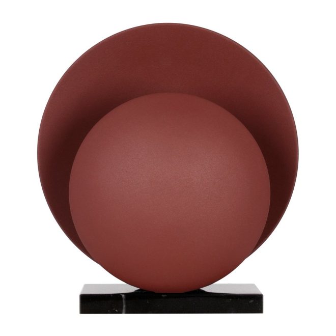 Globen lighting orbit bordslampa maroon-black