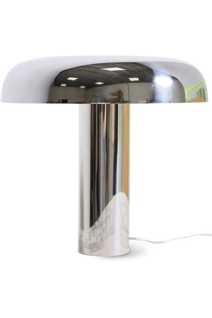 Hkliving hk living mushroom bordslampa chrome
