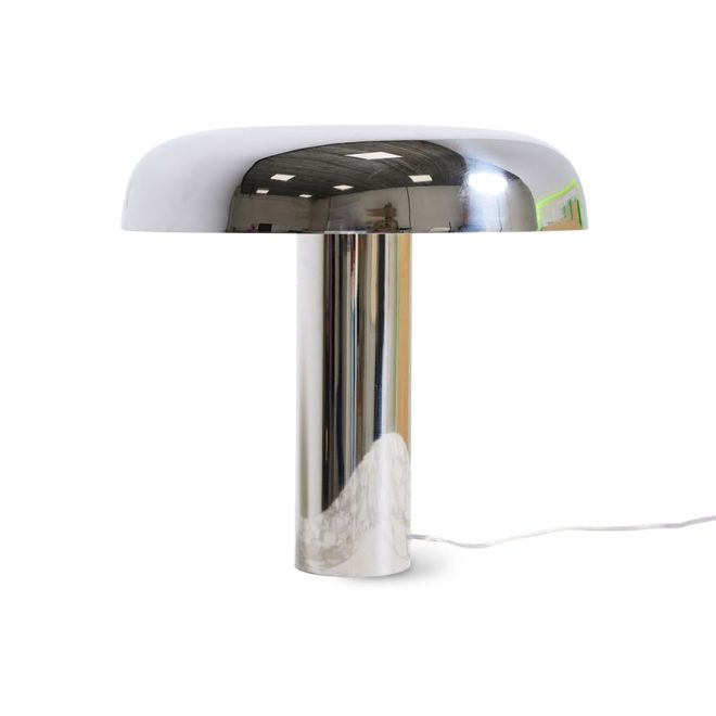 Hkliving hk living mushroom bordslampa chrome