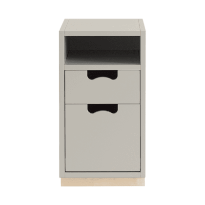 Asplund snö g3 sängbord 05 light grey, eksockel