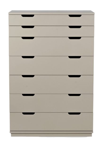 Mavis aoko byrå 7 lådor beige