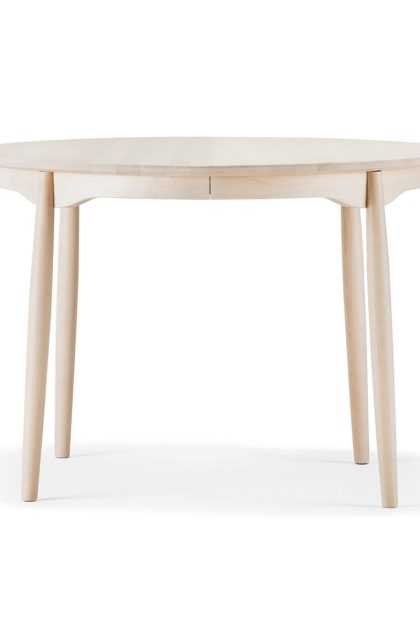 Stolab carl matbord delbart Ø115 cm björk ljus mattlack