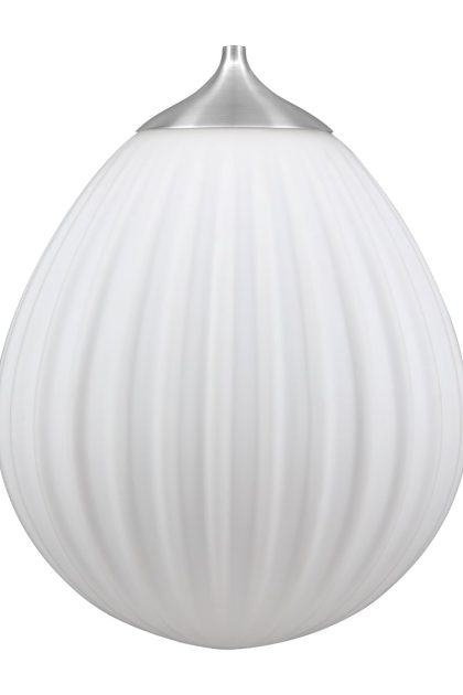 Umage around the world lampskärm pendel vit borstat stål