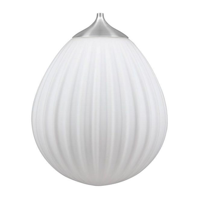 Umage around the world lampskärm pendel vit borstat stål