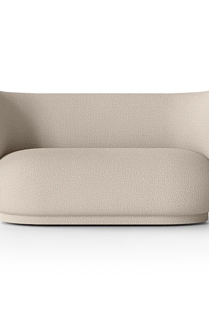 Ferm living rico soffa bouclé 2-sits wool bouclé natural