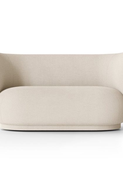 Ferm living rico soffa bouclé 2-sits wool bouclé offwhite