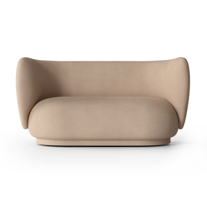 Ferm living rico soffa 2-sits brushed sand