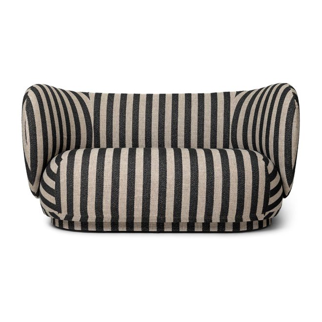 Ferm living rico soffa 2-sits louisiana sand black
