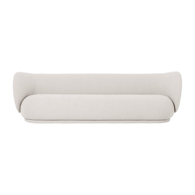 Ferm living rico soffa bouclé 4-sits bouclé offwhite
