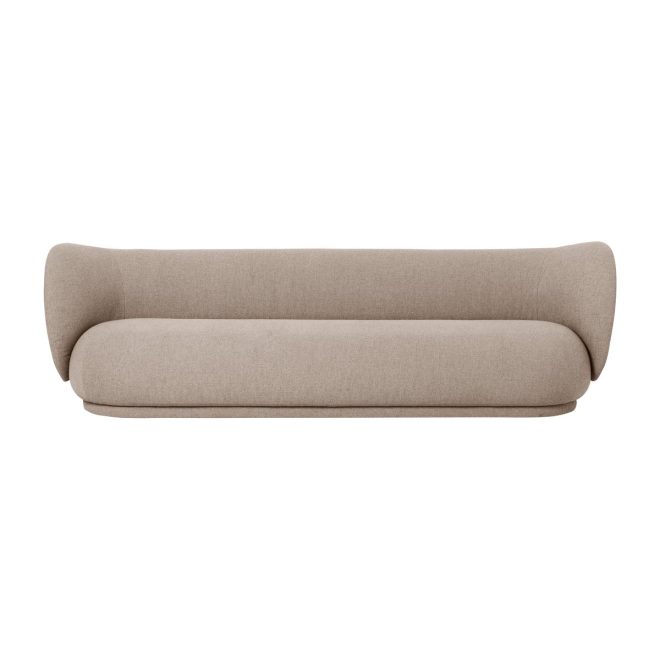 Ferm living rico soffa bouclé 4-sits bouclé sand