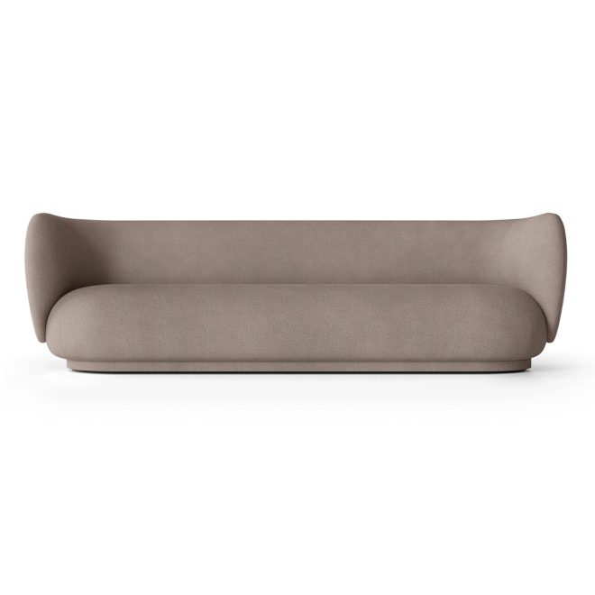 Ferm living rico soffa 4-sits brushed warm grey