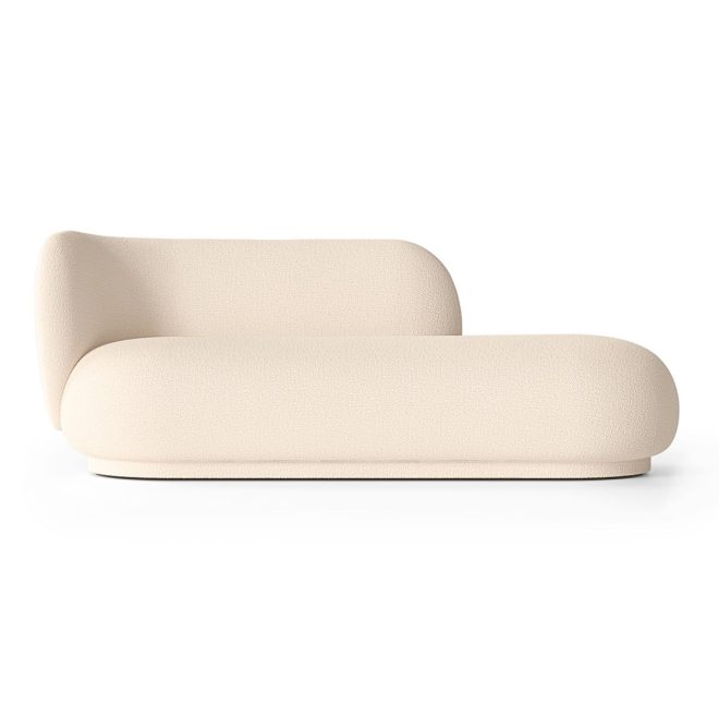 Ferm living rico divan bouclé vänster wool offwhite