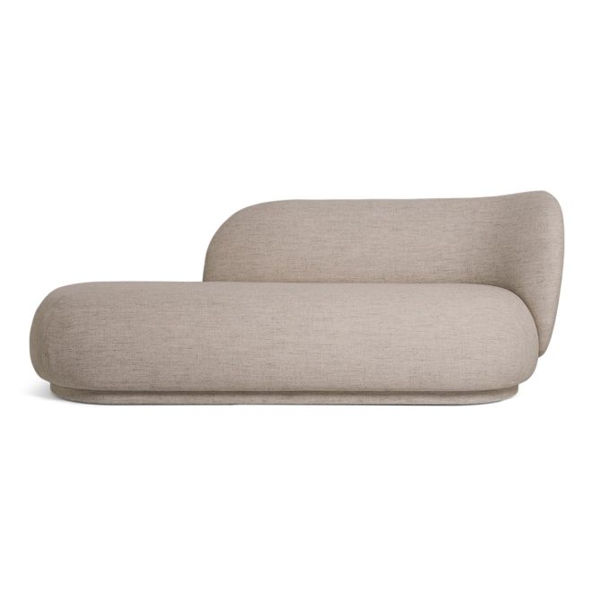 Ferm living rico divan bouclé höger bouclé sand