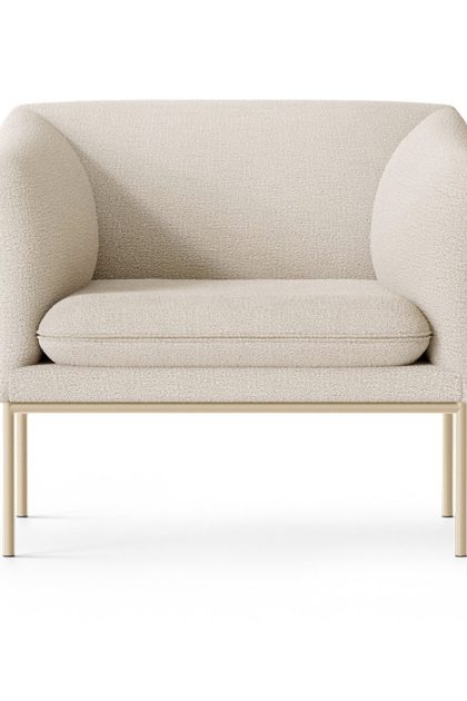 Ferm living turn fåtölj cashmere bouclé offwhite