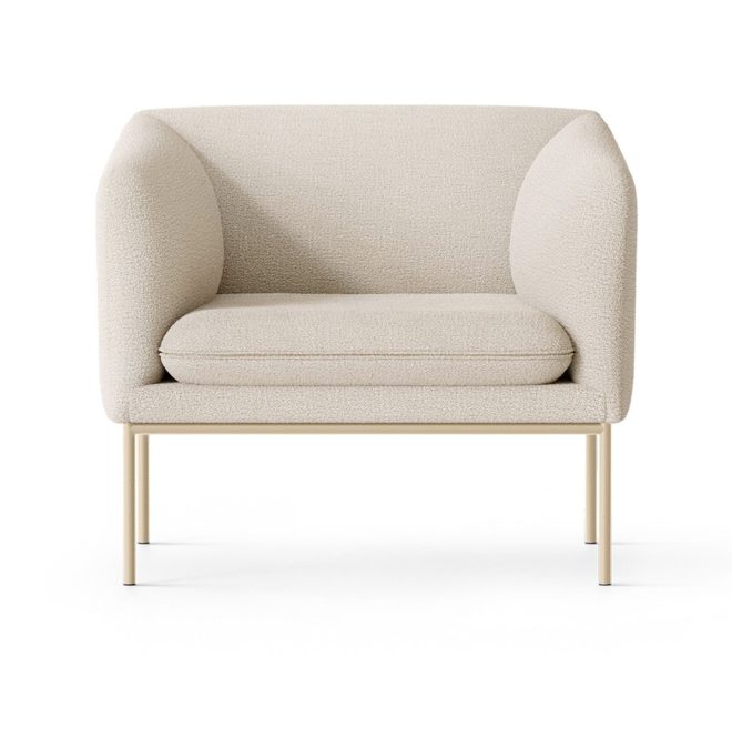 Ferm living turn fåtölj cashmere bouclé offwhite